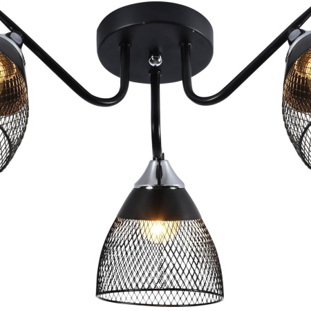 Потолочная люстра Reluce 01274-0.3-03 BK+CR