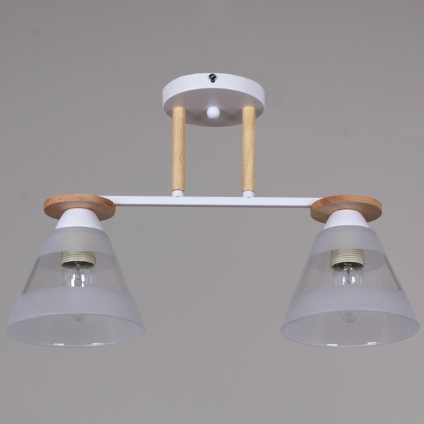 Потолочная люстра Reluce 01630-0.3-02 WH+WOOD