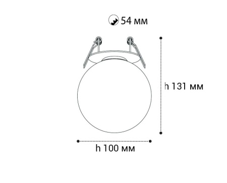 Встраиваемый светодиодный светильник Italline IT08-8026 black 3000K