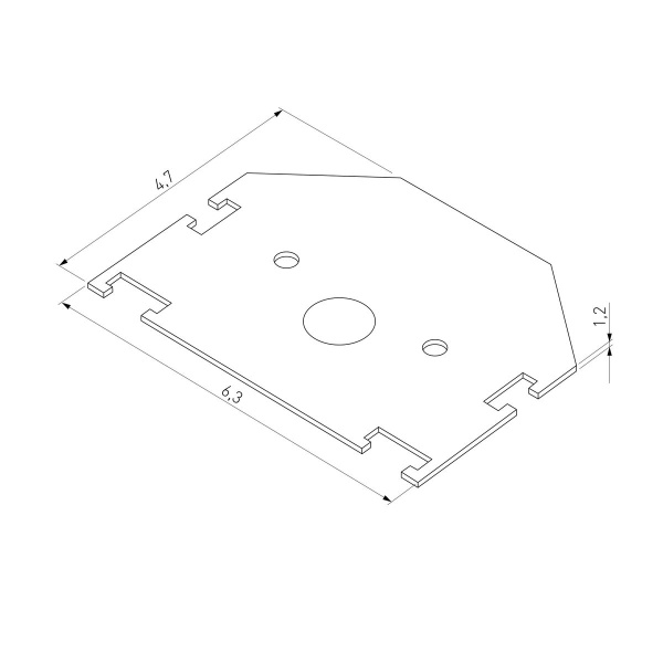 Заглушки для шинопровода в натяжной потолок 85204/00 белый 2шт Elektrostandard 85206/00_система Слим a072621