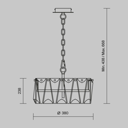 Подвесной светильник Maytoni Puntes MOD043PL-04G