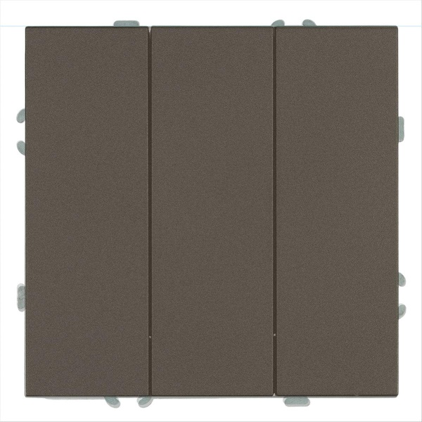 Выключатель 3-клавишный (механизм), Stekker, 250В, 10А Эмили, RSW10-5108-09, антрацит, soft touch 49922