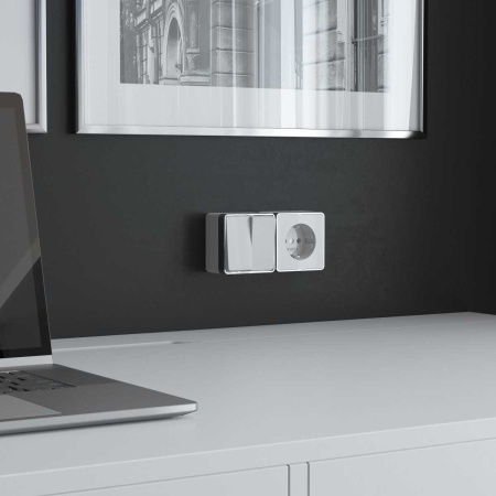 Розетка с заземлением Werkel Gallant белый W5071001 4690389164460