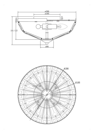 Потолочный светильник Maytoni Facet MOD094CL-04CH