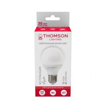 Лампа светодиодная Thomson E27 4W 4000K шар матовая TH-B2362