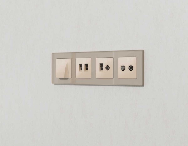 Лицевая панель AMBRELLA VOLT ALFA AP3121