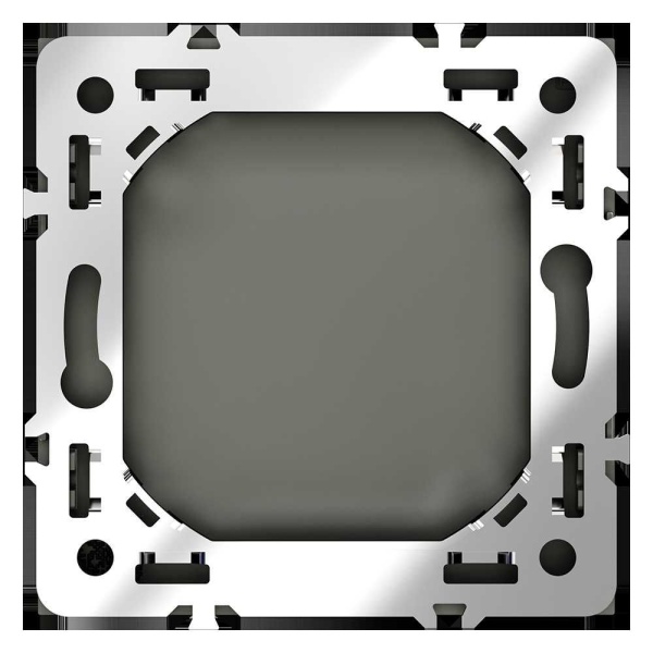 Заглушка Voltum S70 с суппортом, (черный матовый) VLS080108