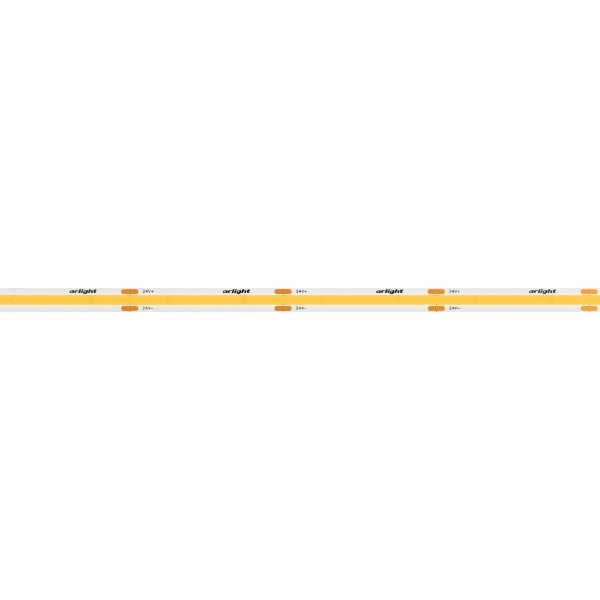 Светодиодная лента Arlight 6W/m 480LED/m CSPSMD теплый белый 4M COB-X480-6mm 24V Warm2700 039055