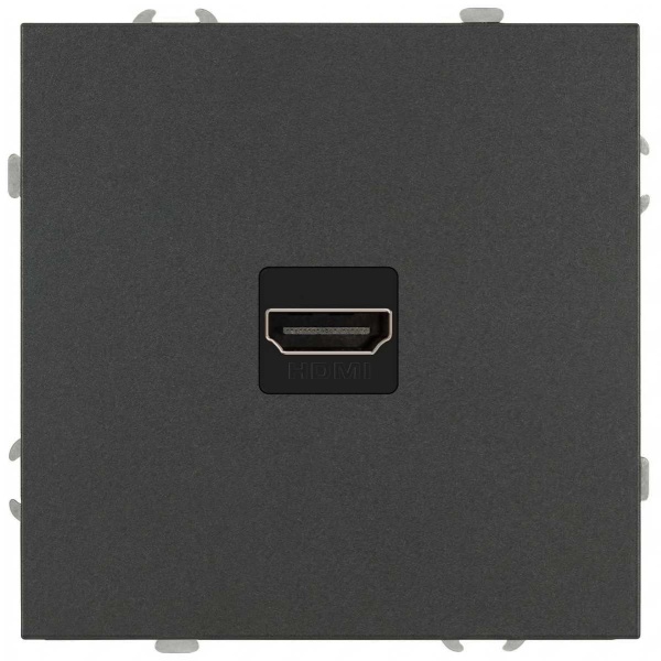Розетка ЭРА Galaxy 15-3114-06 HDMI IP20 графит Б0070799