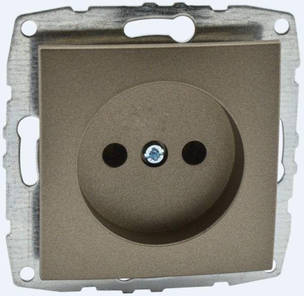 Розетка 2К Mono Electric Despina/ Larissa 16A 250V винтовое подключение бронза 500-002322-116 Розетка 2К Mono Electric Despina/ Larissa 16A 250V винтовое подключение бронза 500-002322-116
