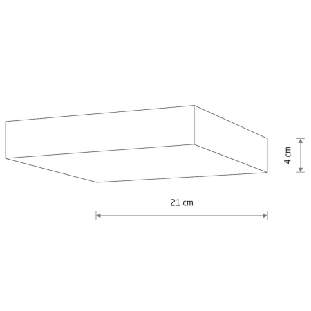 Потолочный cветильник Nowodvorski Lid Square Led Black 10426