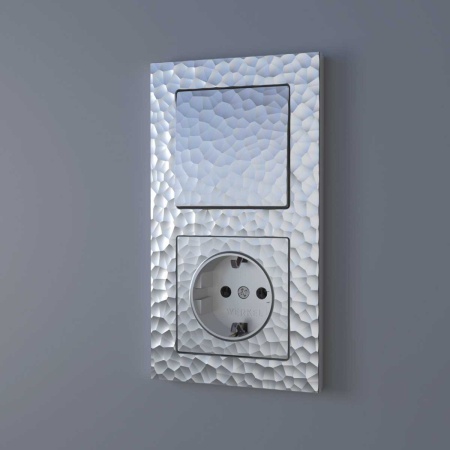 Клавиша Werkel Hammer для выключателя перекрестного серебряный W1219006 4690389162206