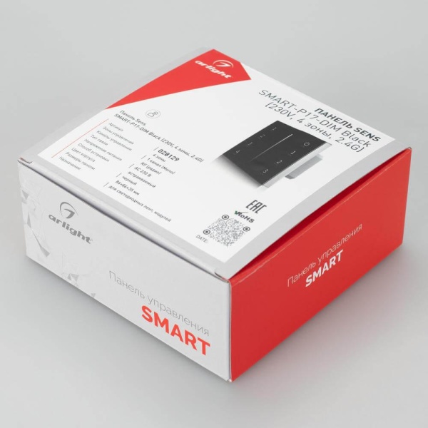 Панель управления Arlight Sens Smart-P17-Dim Black 028129 Панель управления Arlight Sens Smart-P17-Dim Black 028129