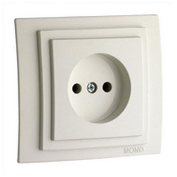 Розетка 2К Mono Electric Despina/ Larissa 16A 250V винтовое подключение слоновая кость 500-000122-116 Розетка 2К Mono Electric Despina/ Larissa 16A 250V винтовое подключение слоновая кость 500-000122-116