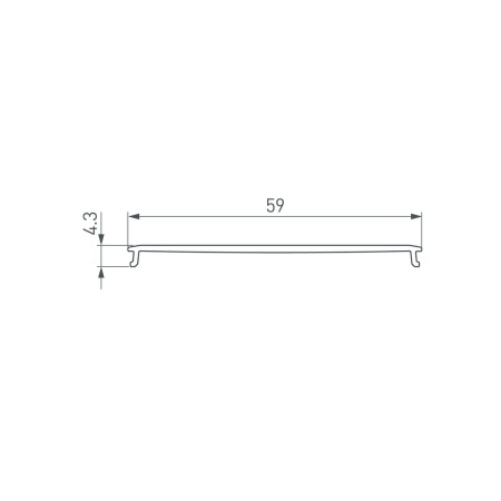 Рассеиватель Arlight Line-6070-2000 Opal 046404