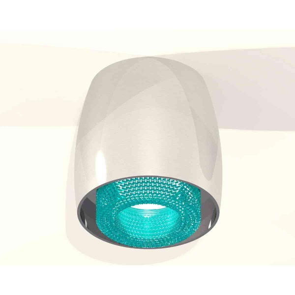 Комплект накладного светильника Ambrella light Techno Spot XS1143011 PSL/BL серебро полированное/голубой (C1143, N7194)