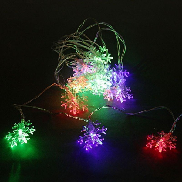 Cветодиодная гирлянда Sneha Снежинка 230V разноцветная статичный A-472