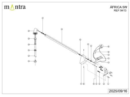 Настенный светильник Mantra Africa 9413