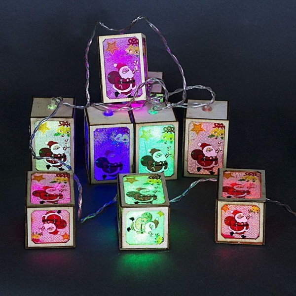 Cветодиодная гирлянда Sneha Кубики 230V разноцветная статичный A-481