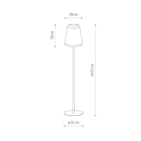 Торшер Nowodvorski Patio Black 10105