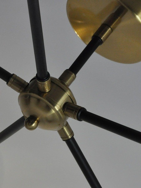 Потолочная люстра Elvan LU-208/5-E27-BkBaCl