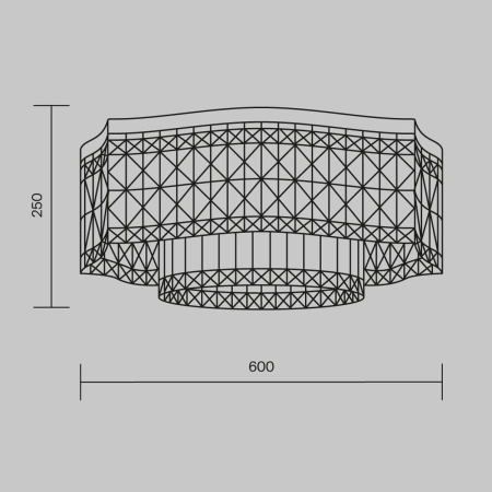 Потолочная люстра Maytoni Dune DIA005CL-10G