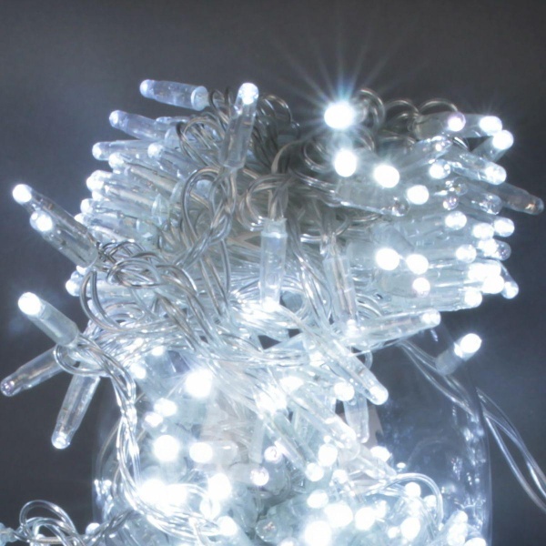 Уличная светодиодная гирлянда Sneha нить 230V белый мерцающий A-047C WT FLASH