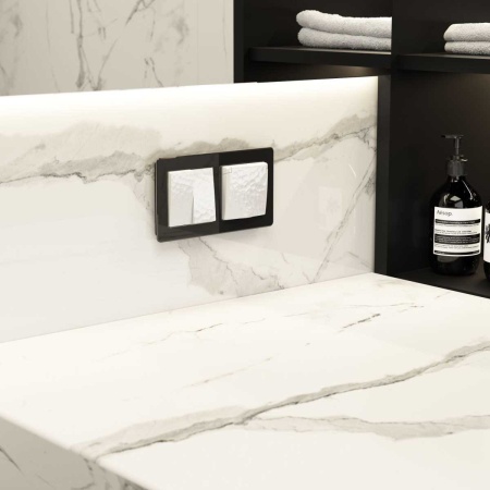 Выключатель Werkel Hammer двухклавишный проходной белый W1222001 4690389162398