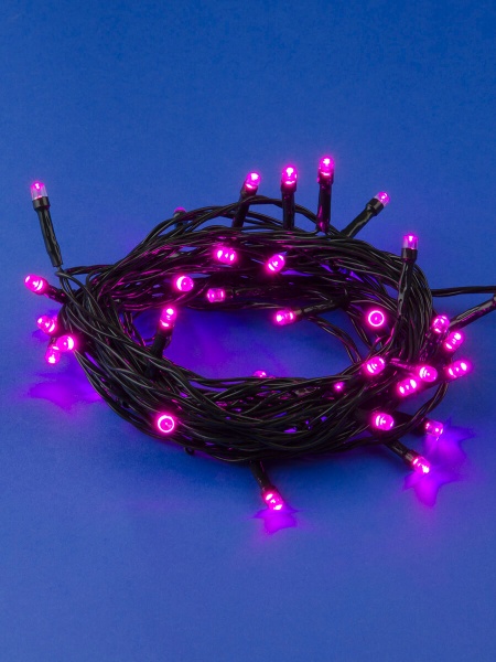 Светодиодная гирлянда Uniel 220V розовый ULD-S0500-050/DGA Pink IP20 UL-00007306