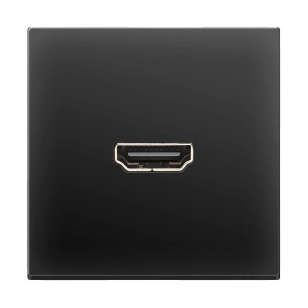 Розетка Werkel HDMI черная матовая WL08-60-11 4690389111051