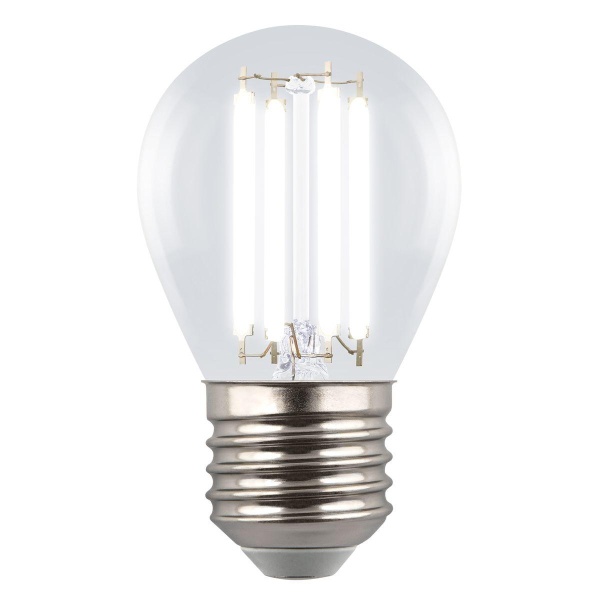 Лампа светодиодная Uniel E27 4W 4000K прозрачная LED-G45-4W/4000K/E27/CL GLY01TR UL-00011941