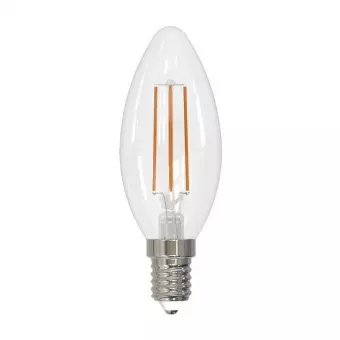 Лампа светодиодная филаментная Volpe E14 6W 3000K прозрачная LED-C35-6W/3000K/E14/CL/SLF UL-00008328