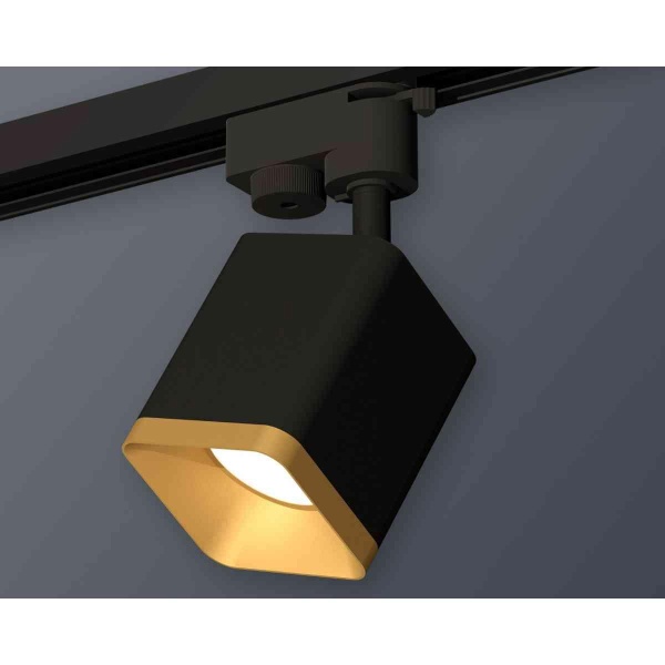 Комплект трекового светильника Ambrella light Track System XT7813003 SBK/SGD черный песок/золото песок (A2521, C7813, N7704)