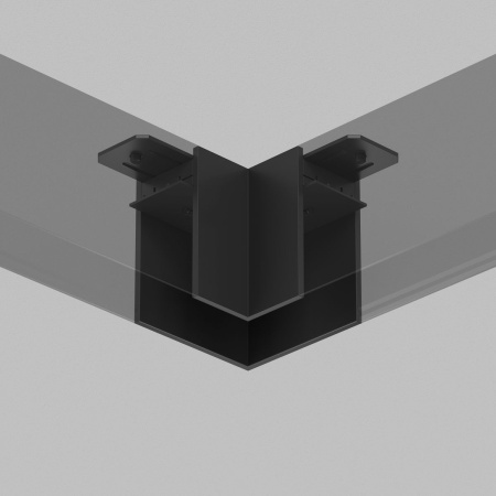 Угловой соединитель для шинопровода Denkirs Smart Base TR2102-BK