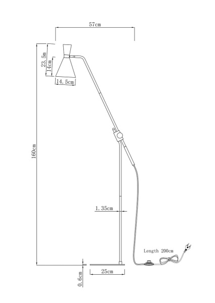 Торшер Moderli Page V10997-F