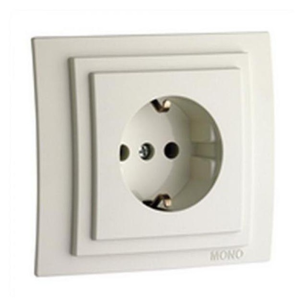 Розетка 2К+З Mono Electric Despina/ Larissa 16A 250V винтовое подключение слоновая кость 500-000121-117 Розетка 2К+З Mono Electric Despina/ Larissa 16A 250V винтовое подключение слоновая кость 500-000121-117