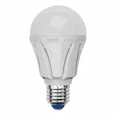 Лампа светодиодная (UL-00001523) E27 8W 4000K матовая LED-A60 8W/NW/E27/FR PLP01WH