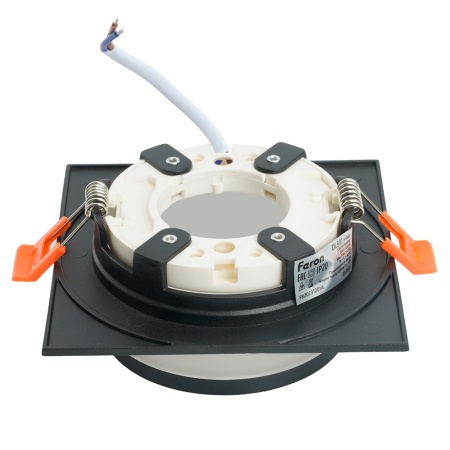 Светильник встраиваемый Feron DL501 потолочный GX53 черный квадрат 51088