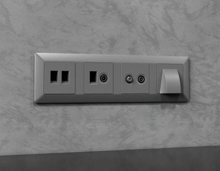 Лицевая панель AMBRELLA VOLT ALFA AP5133