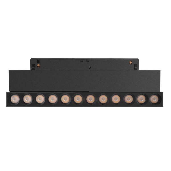 Трековый светодиодный светильник Arlight MAG-ORIENT-DOTS-FOLD-S230-12W Day4000-MIX (BK, 30 deg, 48V, DALI) 041864