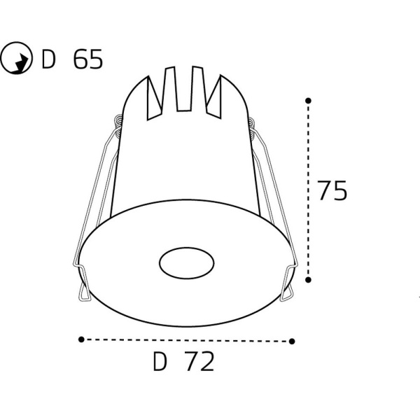 Встраиваемый светильник Italline IT06-6024 white 3000K