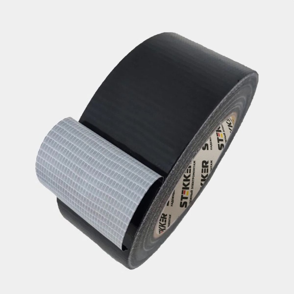 Армированная клейкая лента Stekker INTP4-01748-40 0,17*48 мм, 40м, на тканевой основе, черный 50082