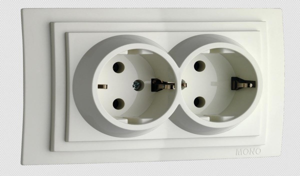 Розетка 2К+З двойная Mono Electric Despina/ Larissa 16A 250V винтовое подключение белый 500-001904-120 Розетка 2К+З двойная Mono Electric Despina/ Larissa 16A 250V винтовое подключение белый 500-001904-120