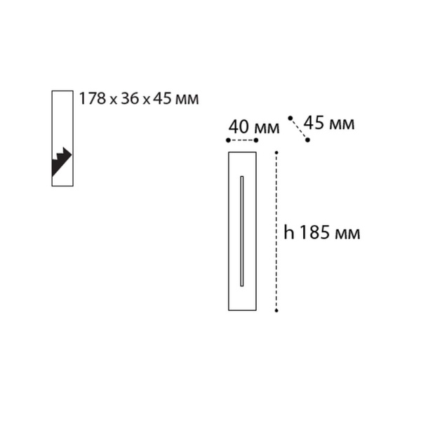 Встраиваемый светодиодный светильник Italline IT06-6040 white 3000K
