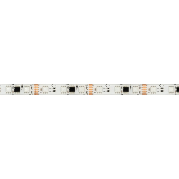 Светодиодная лента герметичная Arlight 14W/m 60LED/m 5060SMD разноцветный 5М DMX-SE-B60-10mm 12V 039604