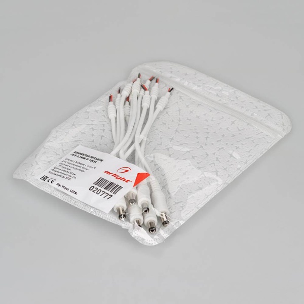 Коннектор питания Arlight J5.5-2.1mm-F-10cm 020777