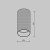 Потолочный светильник Maytoni Technical Artisan C080CL-01-GU10-B Потолочный светильник Maytoni Technical Artisan C080CL-01-GU10-B