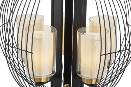 Подвесная люстра Lumina Deco Ponti LDP 1245-5 BK+MD