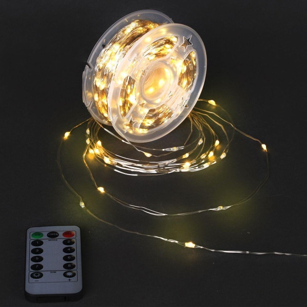 Cветодиодная гирлянда Sneha Роса 5V теплый белый настраиваемый контроллером A-930 WW