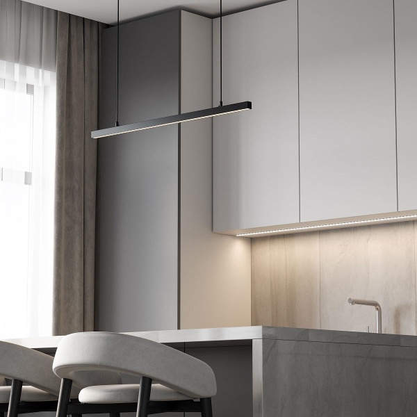 Подвесной трековый светодиодный светильник Elektrostandard Slim Magnetic Vilo 85107/01 36W 4000K черный a064805 Подвесной трековый светодиодный светильник Elektrostandard Slim Magnetic Vilo 85107/01 36W 4000K черный a064805